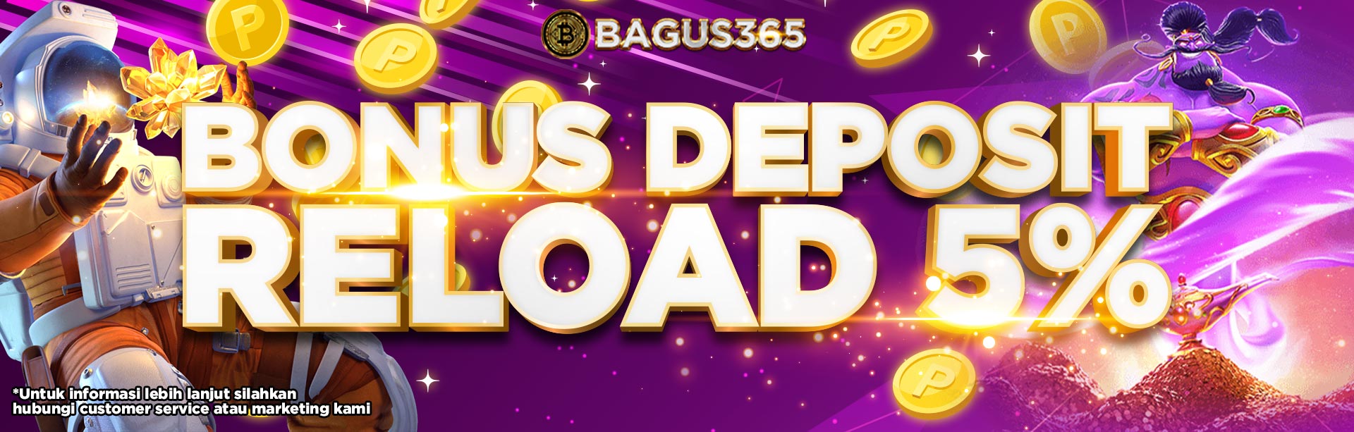 BONUS RELOAD 5% HARIAN SLOT